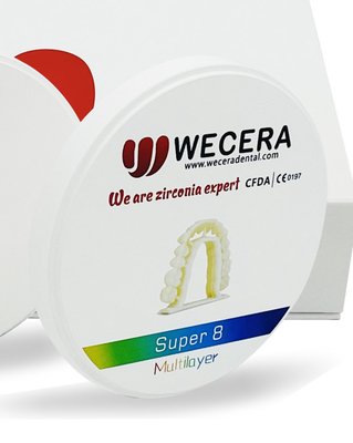 Class II Dental Zirconia Blocks Super 8 Layers Disks by Laboratorio Dental Style for Accurate Restorations