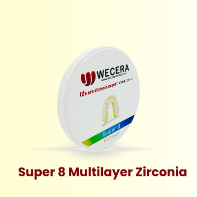 1200 Mpa Multilayer Zirconia Disc 98mm for Dental Crowns and Bridges