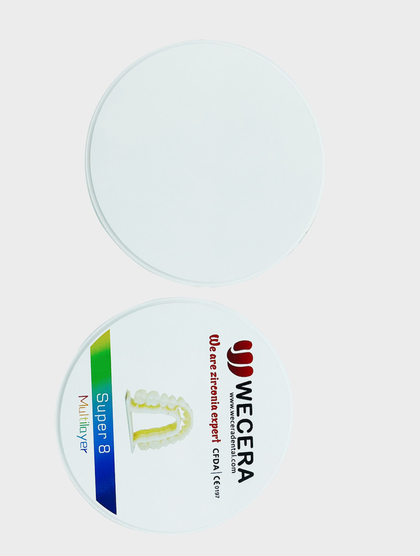 3D Pro 1200 Mpa Multilayer Zirconia Disc 5 Axis Bleach Shades CAD CAM System