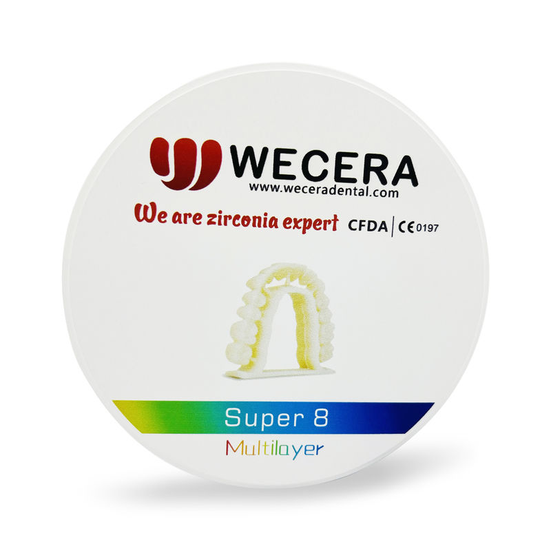 16 Vita Colors 3 Bleach Colors Multilayer Zirconia Disc Lifetime 100 Years Dental Disc Providing Consistent and Strength